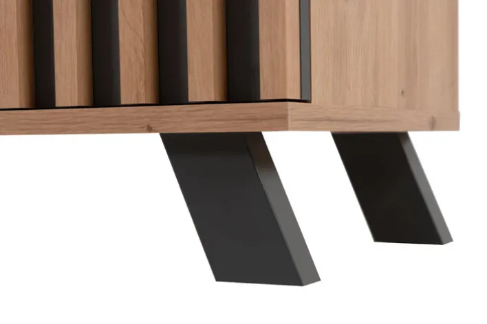 Lowboard MEDAN 138 x 44 cm Artisan Oak / anthrazit