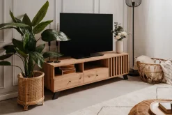 Lowboard MEDAN 138 x 44 cm Artisan Oak / anthrazit