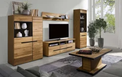 Lowboard MILO 163 x 56 cm Eiche teilmassiv