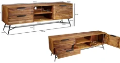 Lowboard NISHAN 160 x 54 cm braun