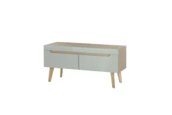 Lowboard SVANTE_TORGE 107 x 50 cm Pistazie-grün matt/braun