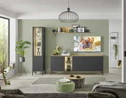 Möbelfüße COMO 4er-Set Metall schwarzgrau