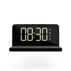 Mebus Digitalwecker mit Aufladefunktion schwarz
