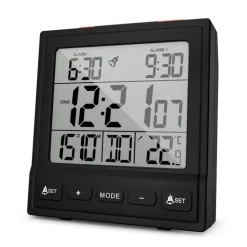 Mebus Funkwecker schwarz