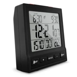 Mebus Funkwecker schwarz