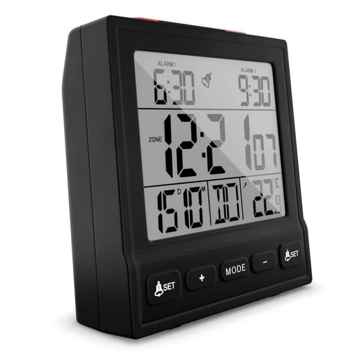 Mebus Funkwecker schwarz