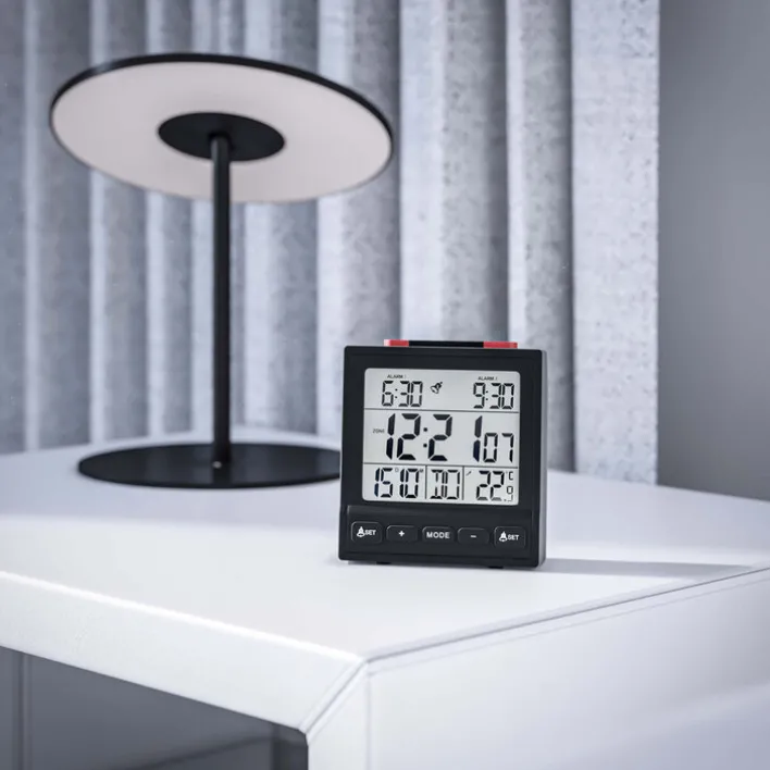 Mebus Funkwecker schwarz