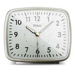 Mebus Funkwecker silberfarbig