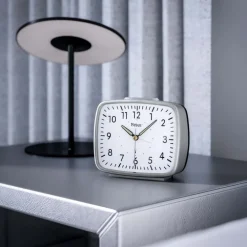 Mebus Funkwecker silberfarbig