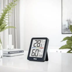 Mebus Klimastation Thermo-Hygrometer schwarz