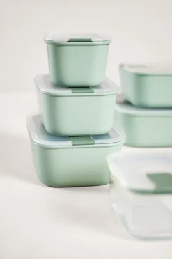 MEPAL Frischhaltedosen-Set EASYCLIP 3-teilig Nordic White Kunststoff