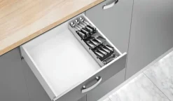 metaltex Besteck-Organizer UNI-FIT Kunststoff Grau