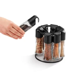 metaltex Gewürzständer SPICE-8 schwarz