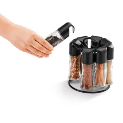 metaltex Gewürzständer SPICE-8 schwarz