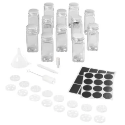 metaltex Gewürzstreuer SHAKE-IT 12er Set Glas 120 ml