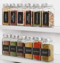 metaltex Gewürzstreuer SHAKE-IT 12er Set Glas 120 ml