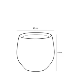 MICA DECORATIONS Übertopf DOURO 23 cm goldfarbig