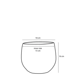 MICA DECORATIONS Übertopf GABRIEL18 cm bronzefarbig