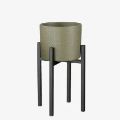 MICA DECORATIONS Blumentopfständer ASCOT 16 x 16 cm schwarz