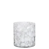MICA DECORATIONS Vase CAMMY 14 cm klar mit weiß