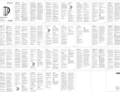 MICHELINO Wasserkocher 1700 ml silberfarbig/ schwarz