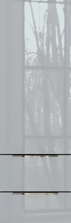 Midischrank JAN 36x111x34 cm graphit/silbergrau Glasfront