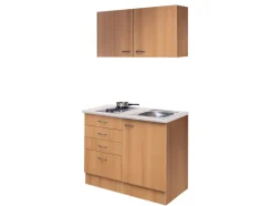Miniküche Nano 100 cm Buche Nachbildung