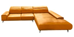 Musterring Ecksofa MR 2490 Lederbezug Kurkumagelb