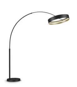 Musterring LED Bogenlampe MR LOOP schwarz-goldfarbig
