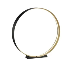 Musterring LED Stehlampe MR LOOP schwarz-goldfarbig
