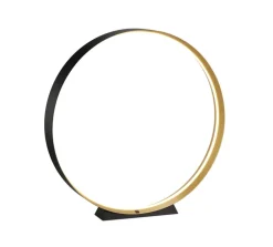 Musterring LED Stehlampe MR LOOP schwarz-goldfarbig