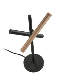 Musterring LED Tischlampe MR CALINA schwarz /coffee