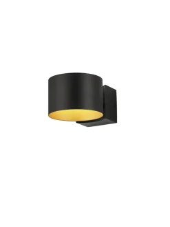 Musterring LED Wandleuchte MR LOOP schwarz-goldfarbig
