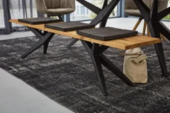 Musterring Sitzbank TAMINA schwarz /Eiche massiv