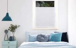 my deco Plissee 85 x 130 cm weiß