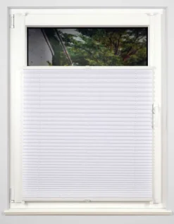 my deco Plissee 75 x 130 cm weiß