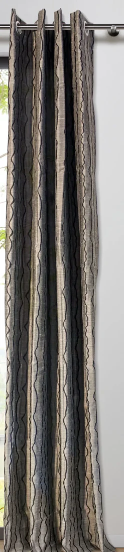 my deco Ösenschal STREAM 135 x 300 cm taupe