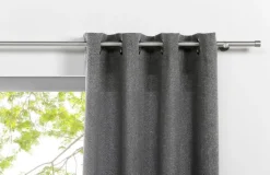 my deco Ösenvorhang CHALET 135 x 300 cm grau