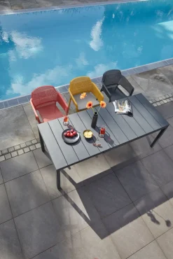 NARDI Stapelstuhl Garten NET AL 2er Set corallo