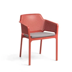 NARDI Stapelstuhl Garten NET AL 2er Set corallo
