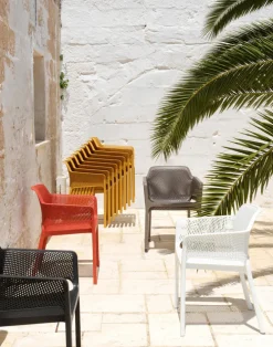 NARDI Stapelstuhl Garten NET AL 2er Set corallo