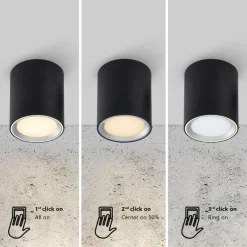 Nordlux LED Aufbaustrahler FALLON LONG 10 cm schwarz