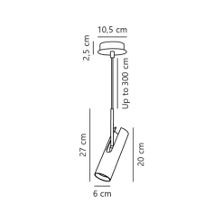 Nordlux LED Pendelleuchte MIB 6 cm weiß