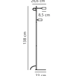 Nordlux LED Stehlampe CLYDE 2-flg schwarz
