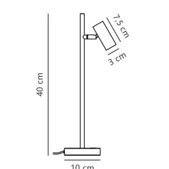 Nordlux LED Tischlampe OMARI 1-flg weiß