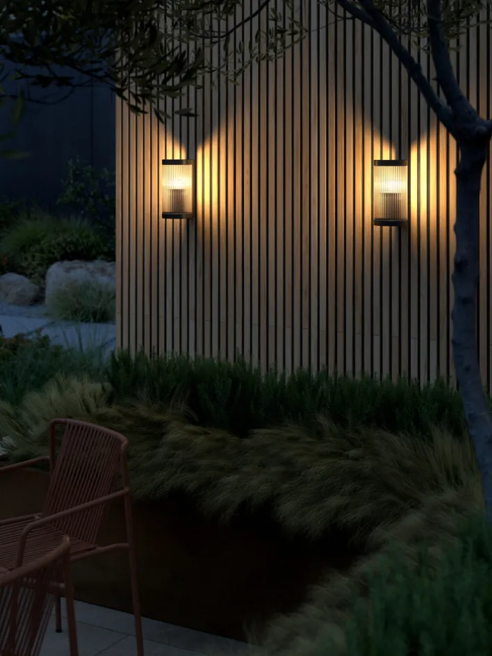 Nordlux Retrofit Außenwandleuchte COUPAR 13 cm schwarz