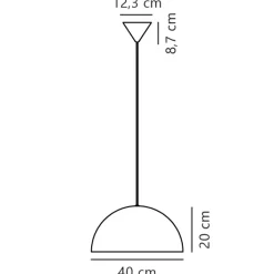 Nordlux Retrofit Pendelleuchte ELLEN 40 cm weiß