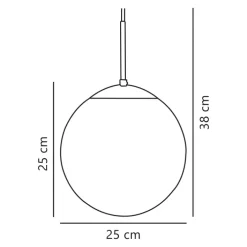 Nordlux Retrofit Pendelleuchte CAFE 25 cm weiß