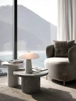 Nordlux Retrofit Tischlampe GLOSSY 32 cm weiß