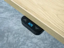 Nowy Styl Schreibtisch ECOMO 135 x 65 cm Lichtgrau/ Weiß